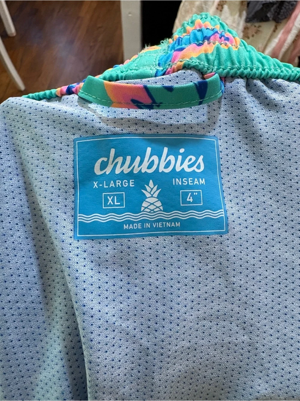 NWOT Chubbies Classic Swim Trunk- The Apex Swimmers XL